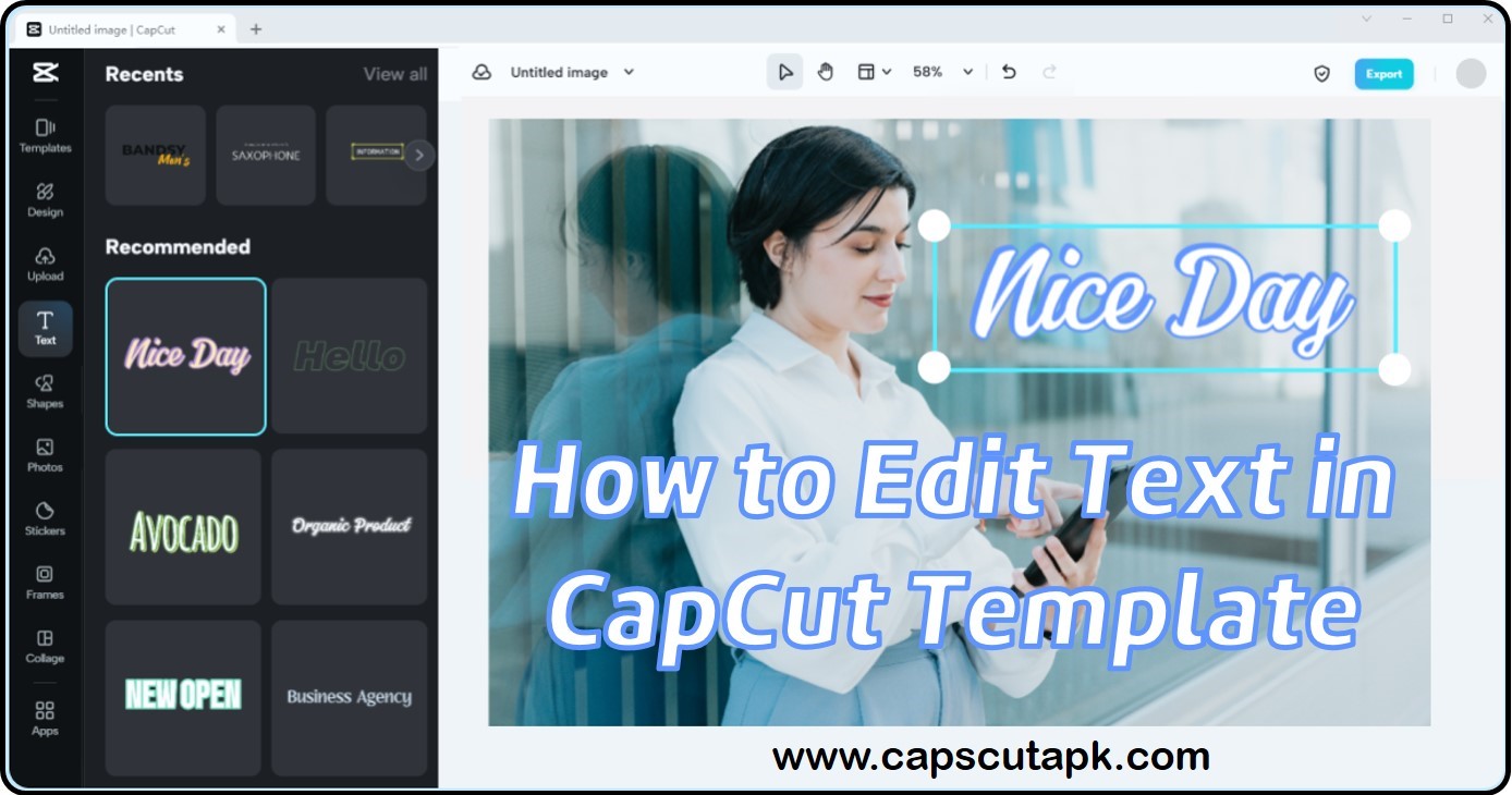 How to Edit Text in CapCut Template